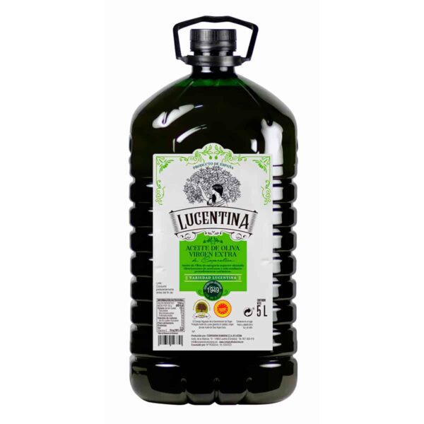aceite de oliva virgen extra Lucentina de 5 litros