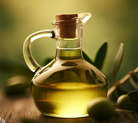 aceite de oliva de color verde