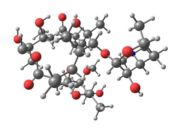 Molécula en 3D de Oleuropeína